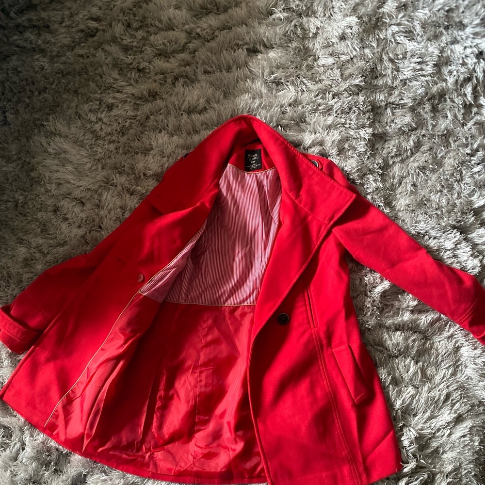 Banana Republic Red Trench Coat Weather-Resistant - Picture 1 of 2